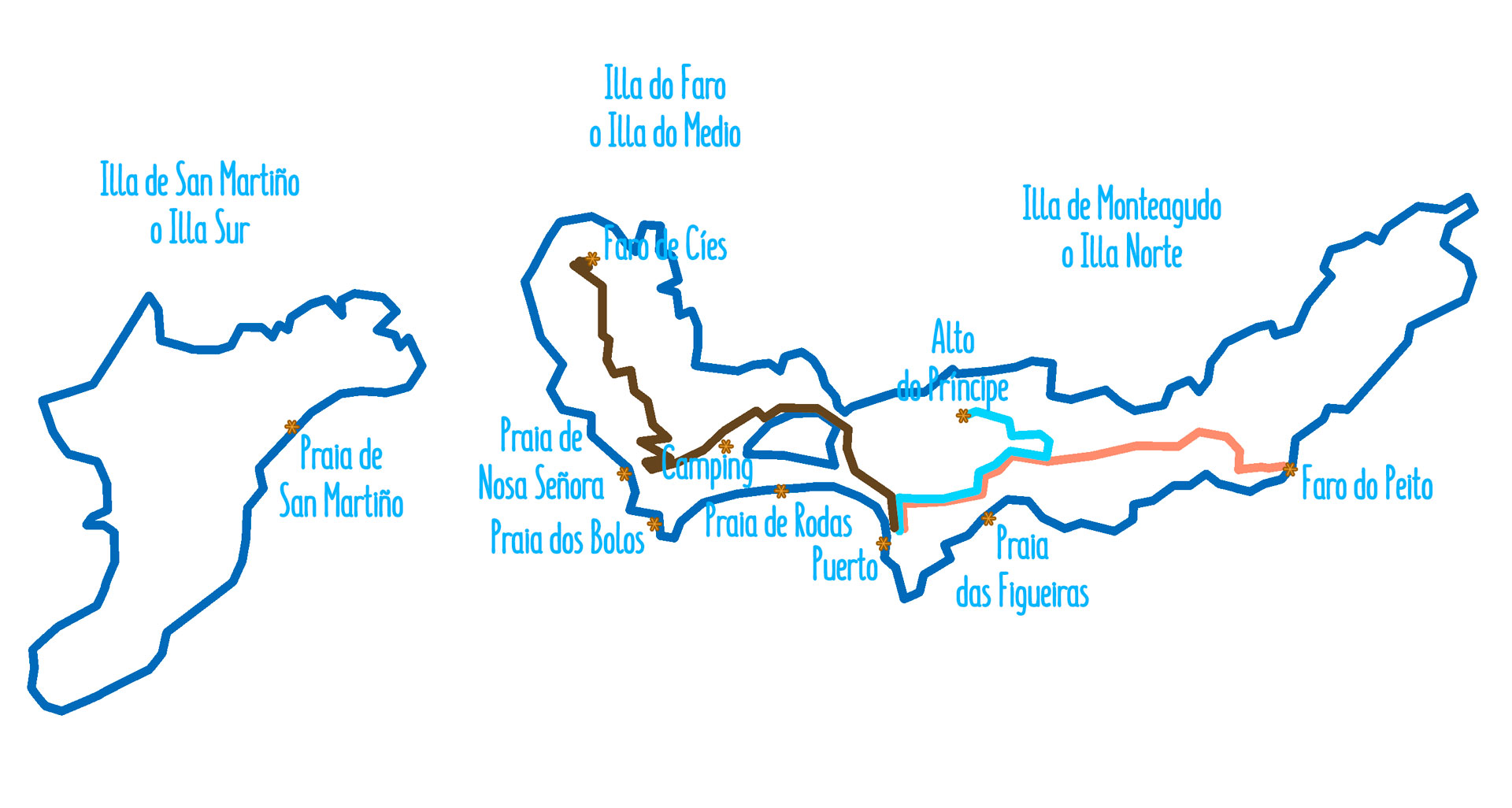 Mapa de Illas Cïes